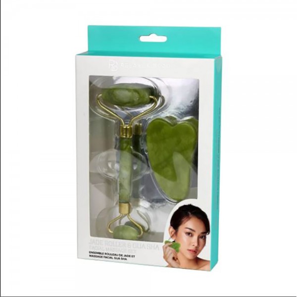 Rodillo Facial De Jade y Gua Sha