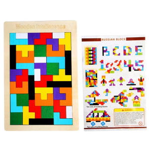 Puzzle Tetris de Madera 2